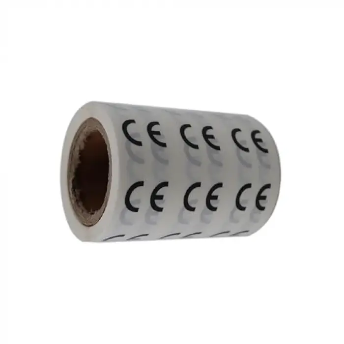 Şeffaf CE Etiketi - 25mm Çapında (1000 Adet)