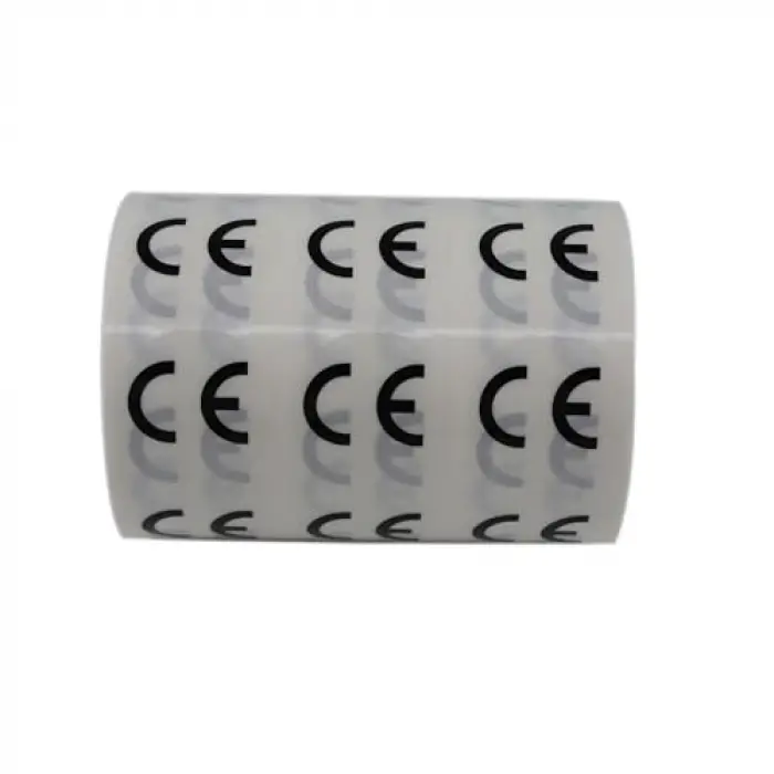 Şeffaf CE Etiketi - 25mm Çapında (1000 Adet)