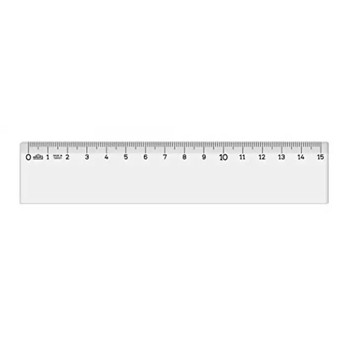 Şeffaf Cetvel 15 cm