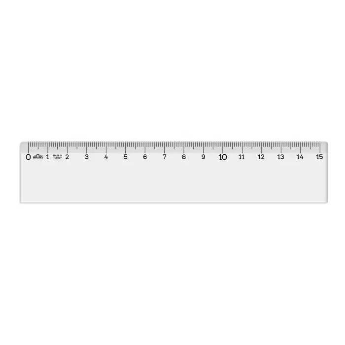 Şeffaf Cetvel 15 cm