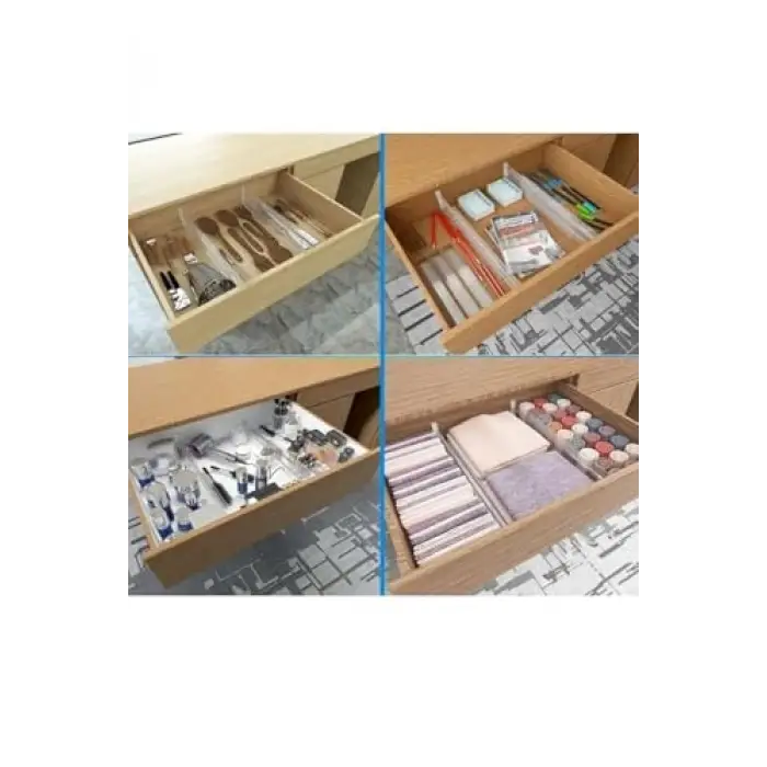 Şeffaf Plastik Modüler Çekmece Düzenleyici, 3 Parça