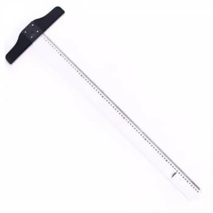 Şeffaf Plastik T Cetveli 65 cm