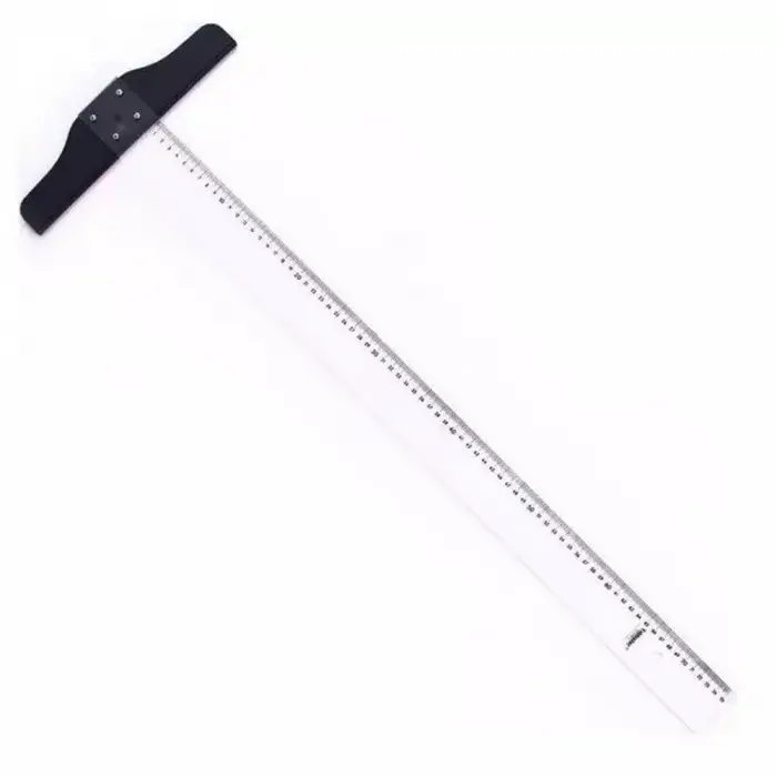Şeffaf Plastik T Cetveli 65 cm