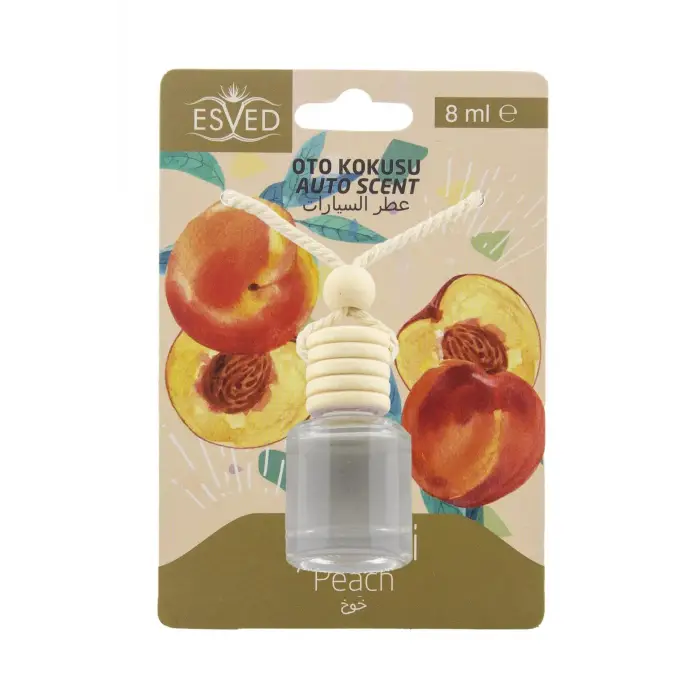 Şeftali Kokusu, 8 Ml Araba Kokusu, Cam Şişe