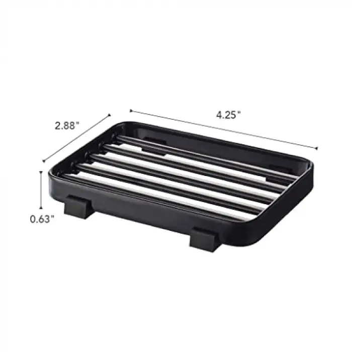 Seifenablage, Stahl, Schwarz, One Size