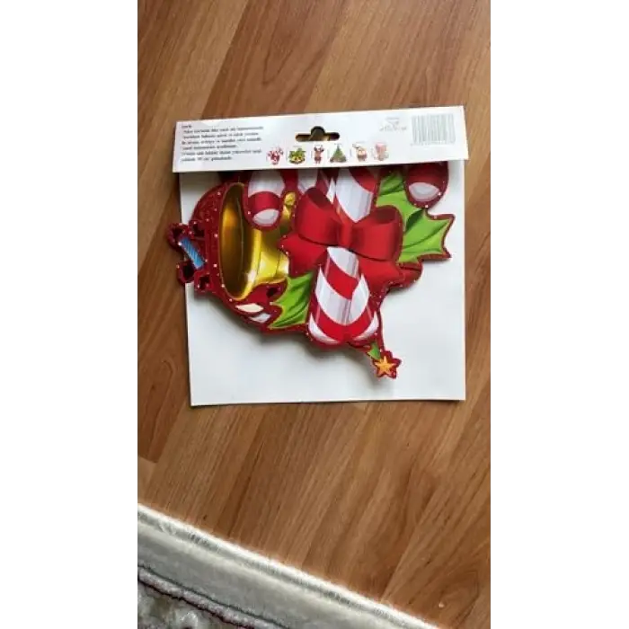 Şekillendirilmiş Noel Figürlü Dekoratif Banner