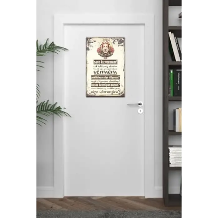 Şener Şen Replik Retro Vintage Drtr0100 Ahşap Mdf Tablo