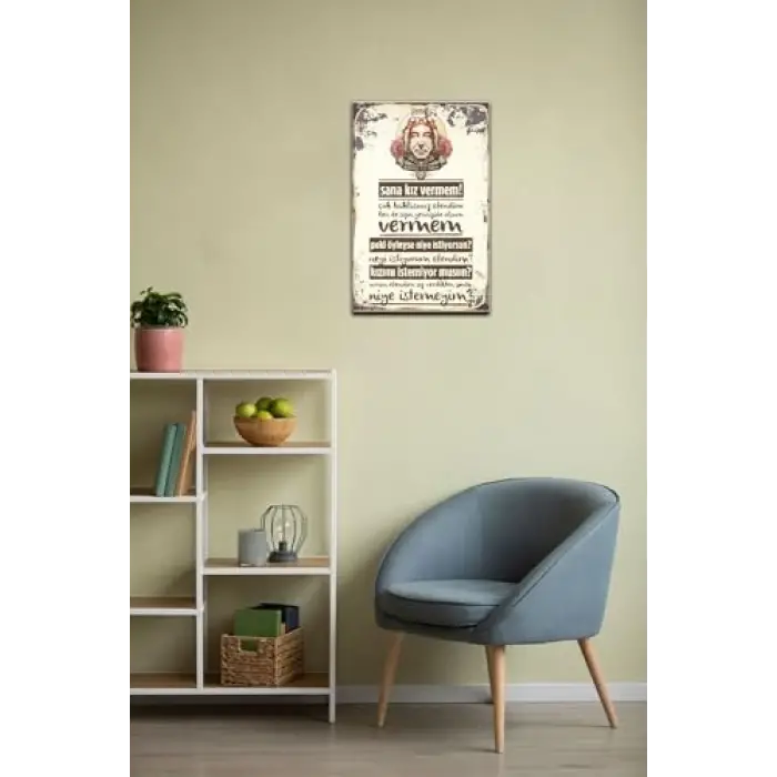 Şener Şen Replik Retro Vintage Drtr0100 Ahşap Mdf Tablo