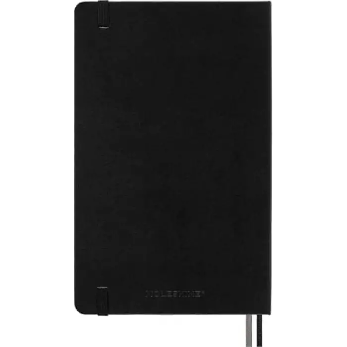 Sert Kapak Expanded Defter Siyah (Çizgili - 13X21)