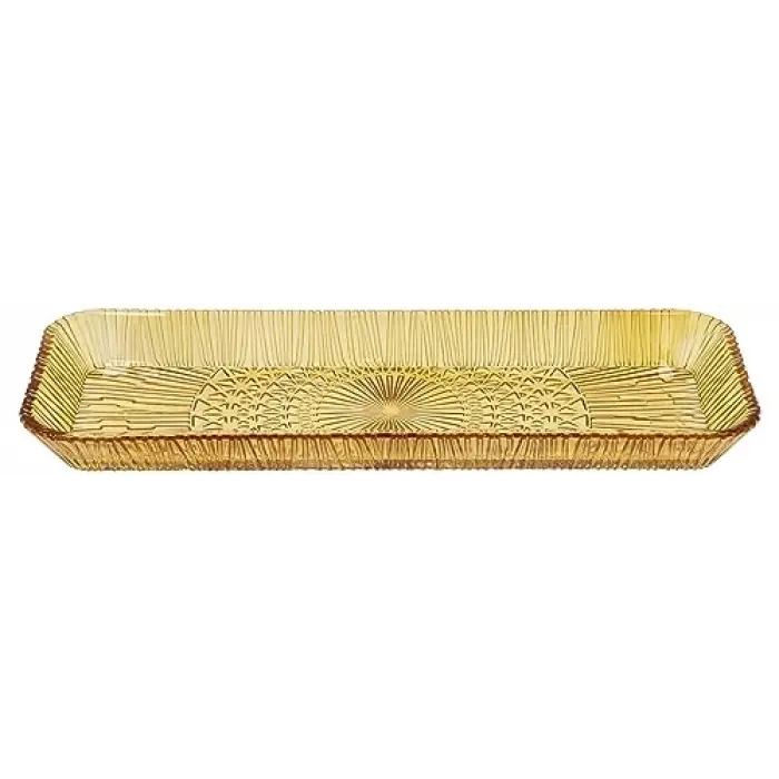Servis Tabağı Dikdörtgen Amber 38 X 14 X 3 Cm