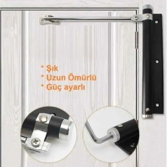 Servo otomatik kapı kapatıcı (kapı itme yayı, bahçe kapısı kapatıcı)