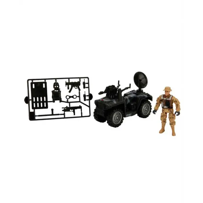 Sesli ve Işıklı Askeri Araç Seti 10 Parça - Tank