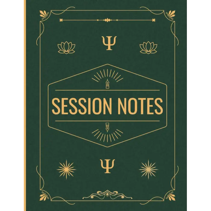Session Notes Notebook for Therapists & Social Workers: Helps Mental Health Workers & Coaches to Plan, Organize & Monitor Client Counselling Sessions