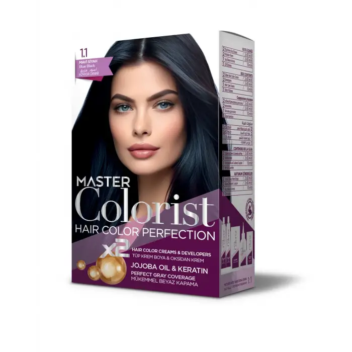 Set Saç Boyası 1.1 Mavi Siyah