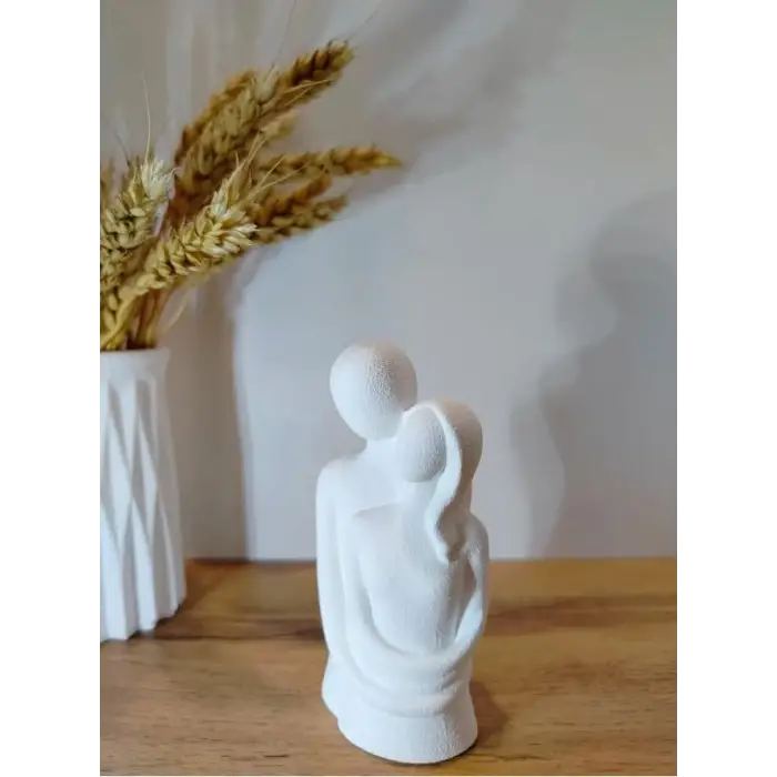 Sevgi temalı soyut dekoratif heykel
