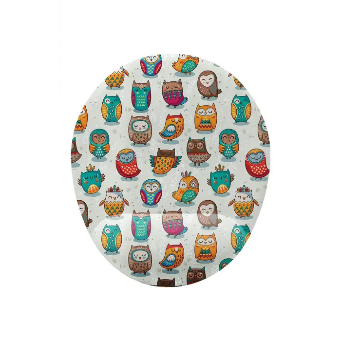 Sevimli Baykuş Desenli Bilek Destekli Mouse Pad