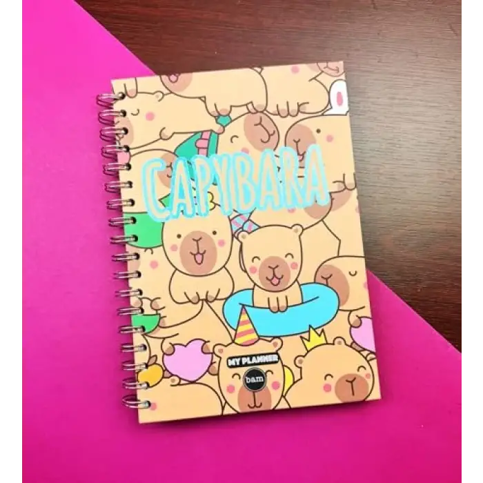 Sevimli Capybara Tasarımlı Konuşan Ajanda