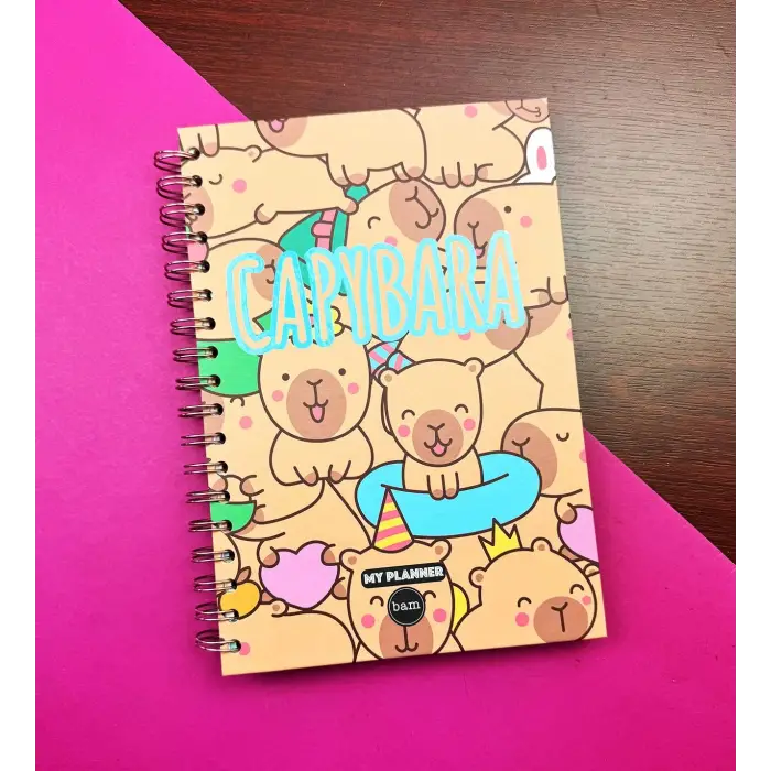 Sevimli Capybara Tasarımlı Konuşan Ajanda