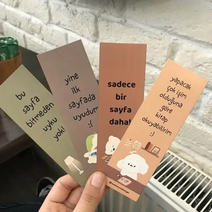 Sevimli Kawaii Kitap Ayraçları, 4lü Set