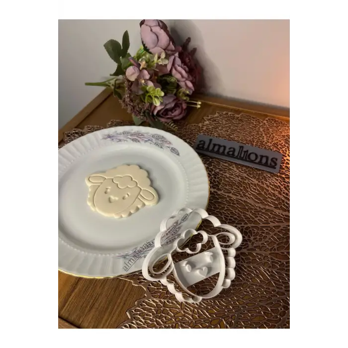 Sevimli Koyun Kurabiye Kalıbı Tekli