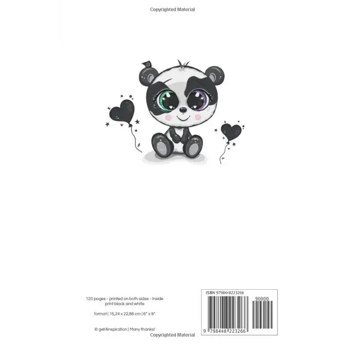 Sevimli Panda Tasarımı - Anouk, kişiselleştirilebilir isimli hayvan teması