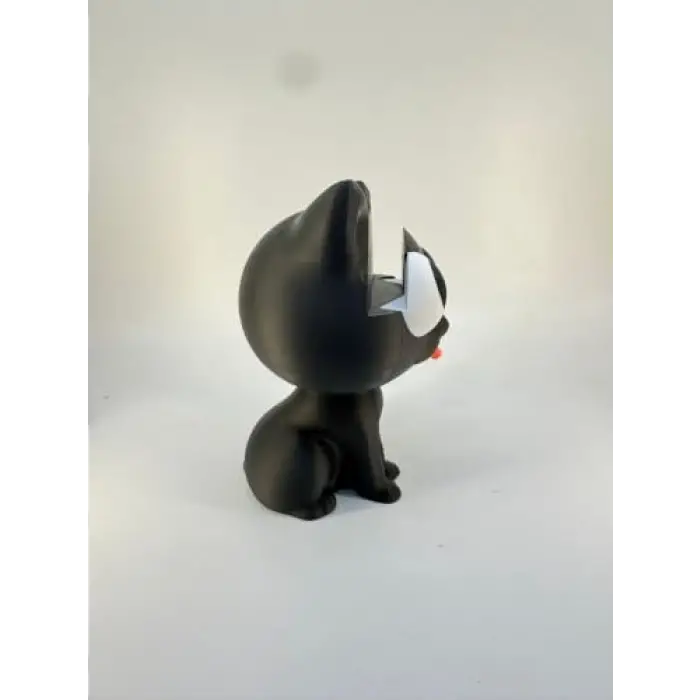 Sevimli Siyah Kedi Gözlük Standı