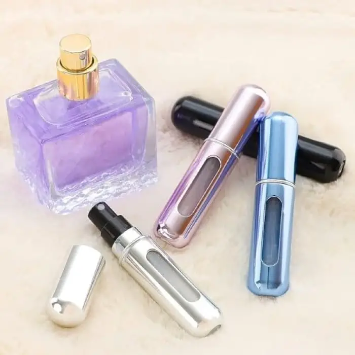 Seyahat Parfüm Şişesi Doldurulabilir Mini Cep Parfüm Şişesi Atomizer (2 Adet