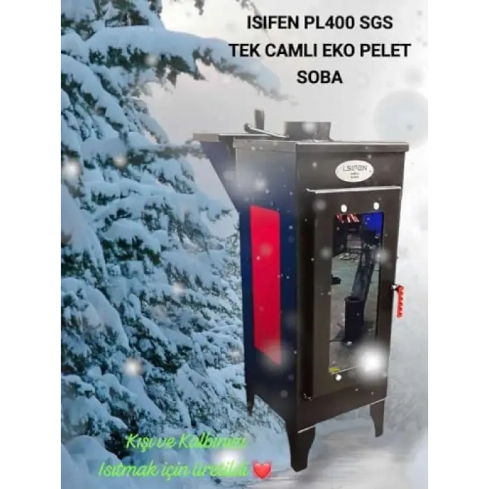 Sgs Tek Camlı Pelet Soba