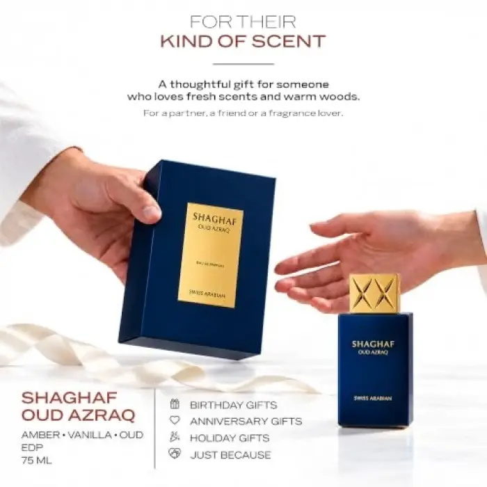 Shaghaf Oud Azraq EDP 75 ml Unisex Parfüm
