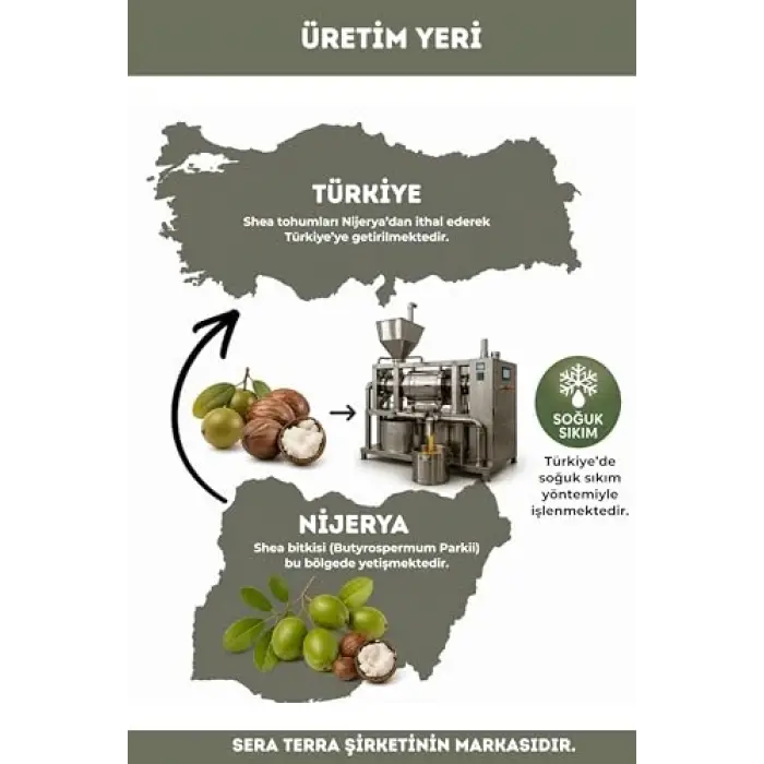 Shea Butter Yağı 210 ml.%100 Saf