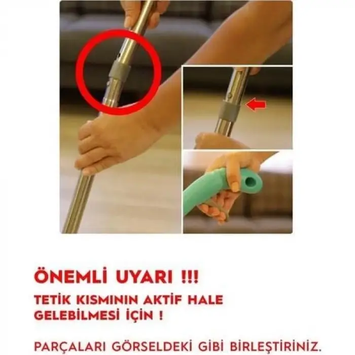 Shıny Sprey Mop Set (Beyaz)