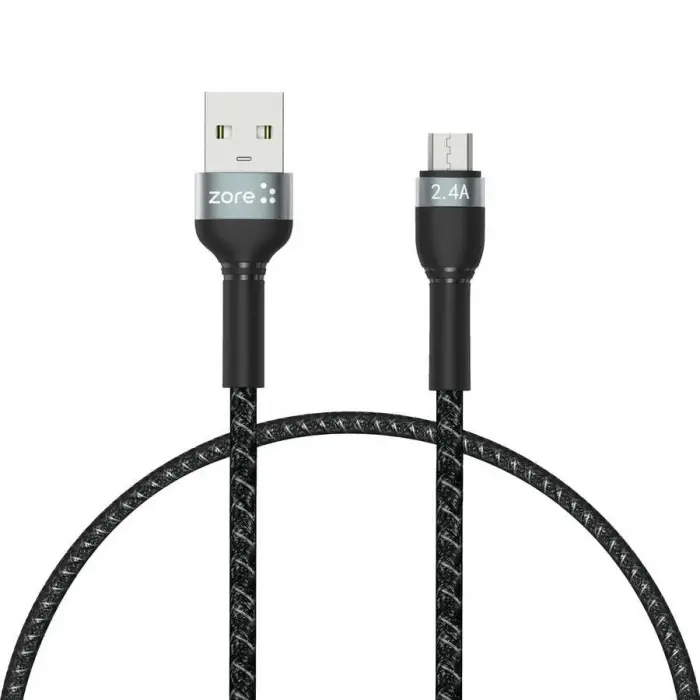 Shira Serisi Micro USB Kablo 30cm Siyah