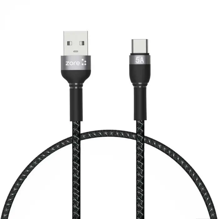 Shira Serisi Type-c Usb Kablo 30 cm Siyah