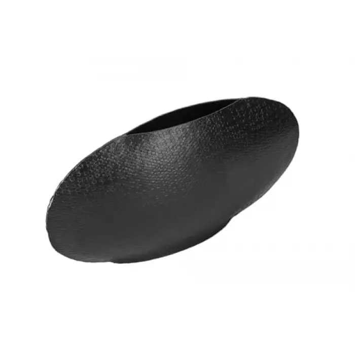 Sia Siyah Oval Vazo 25 cm