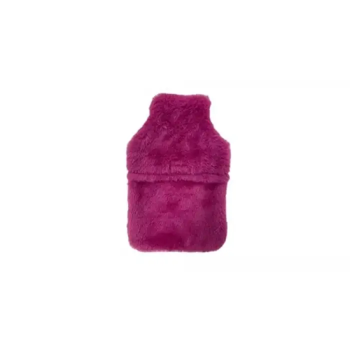 SICAK SU TORBASI PELUŞ KALPLİ,PEMBE TERMOFOR 29x17CM 750ml