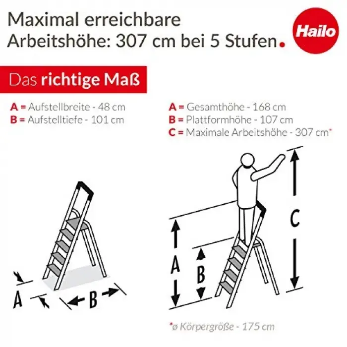 Sicherheitstrittleiter Xxl Easyclix 5