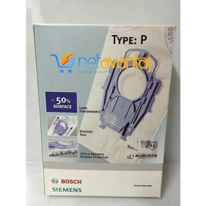 Siemens Typ P Tipi Ergomax Süpürge Toz Torbası