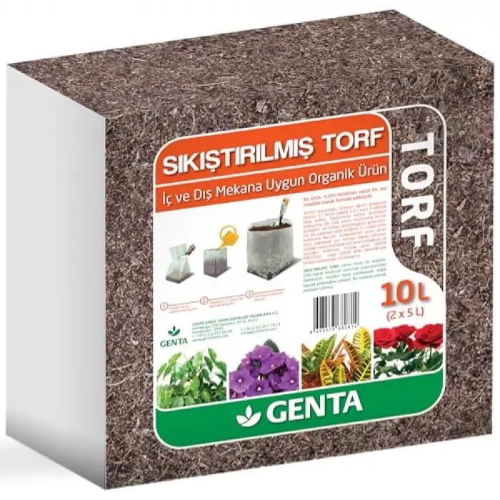 Sıkıştırılmış Torf, 10 L.