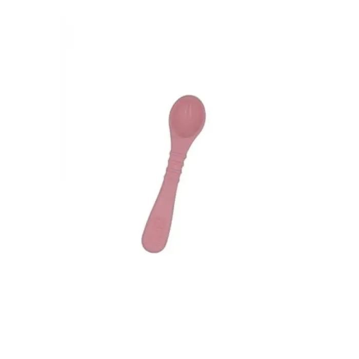 Silikon 2li Bebek Alıştırma Bardağı ve Kaşığı Pembe