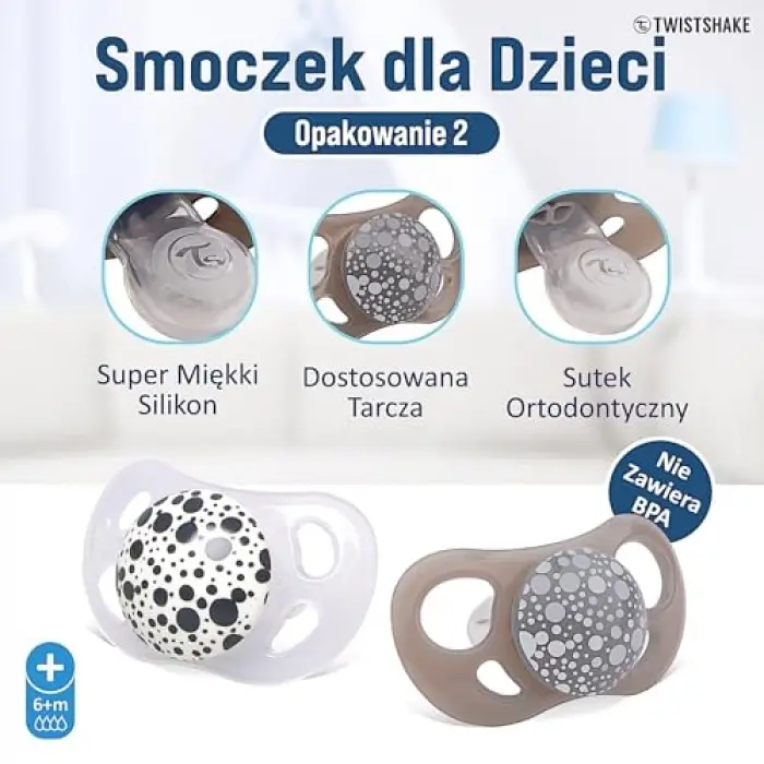 Silikon 2’li Emzik Seti Gri Beyaz 6+ Ay