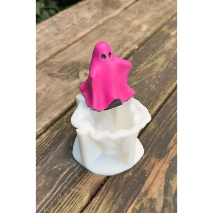 Silikon 3D hayalet mum kalıbı, 1 adet