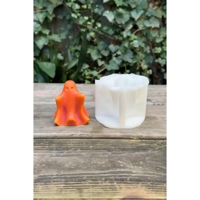 Silikon 3D hayalet mum kalıbı, 1 adet