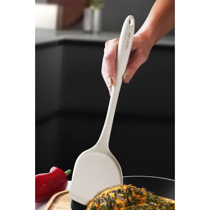 SİLİKON GENİŞ SPATULA BEJ
