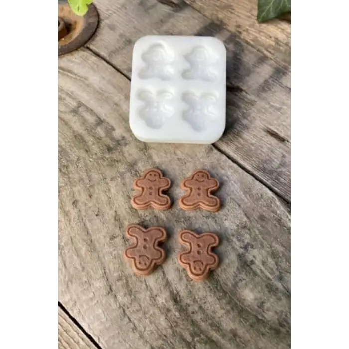 Silikon Ginger bisküvi mum kalıbı