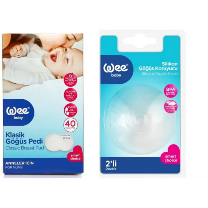 Silikon Göğüs Koruyucu + Göğüs Pedi Set