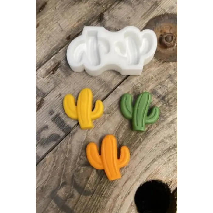 Silikon kaktüs mini mum kalıbı