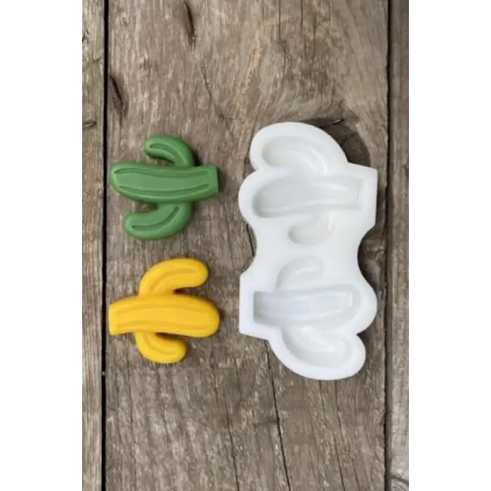 Silikon kaktüs mini mum kalıbı