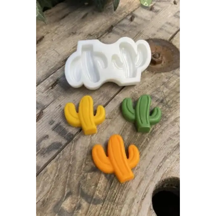 Silikon kaktüs mini mum kalıbı