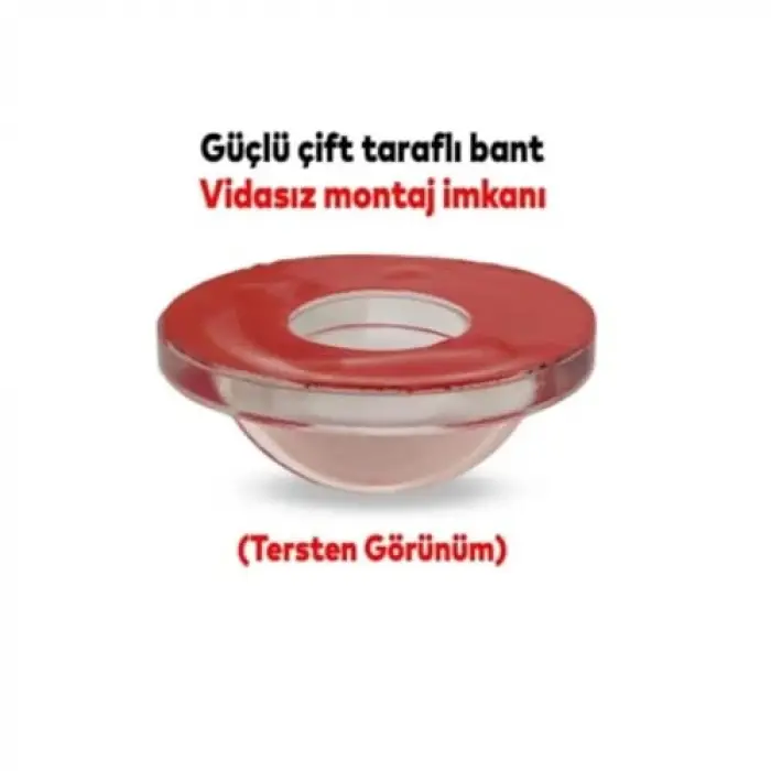 Silikon Kapı Stoperi, Kapı Kolu Stopu, Tamponu Yapışkanlı Şeffaf, Sessiz Stop