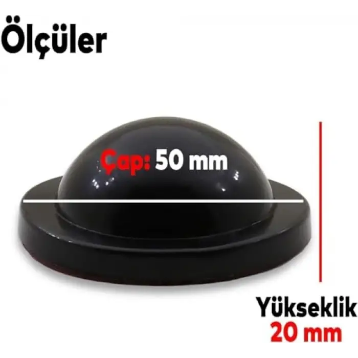 Silikon Kapı Stoperi ve Tamponu, Yapışkanlı Siyah Kapı Kolu Stopu